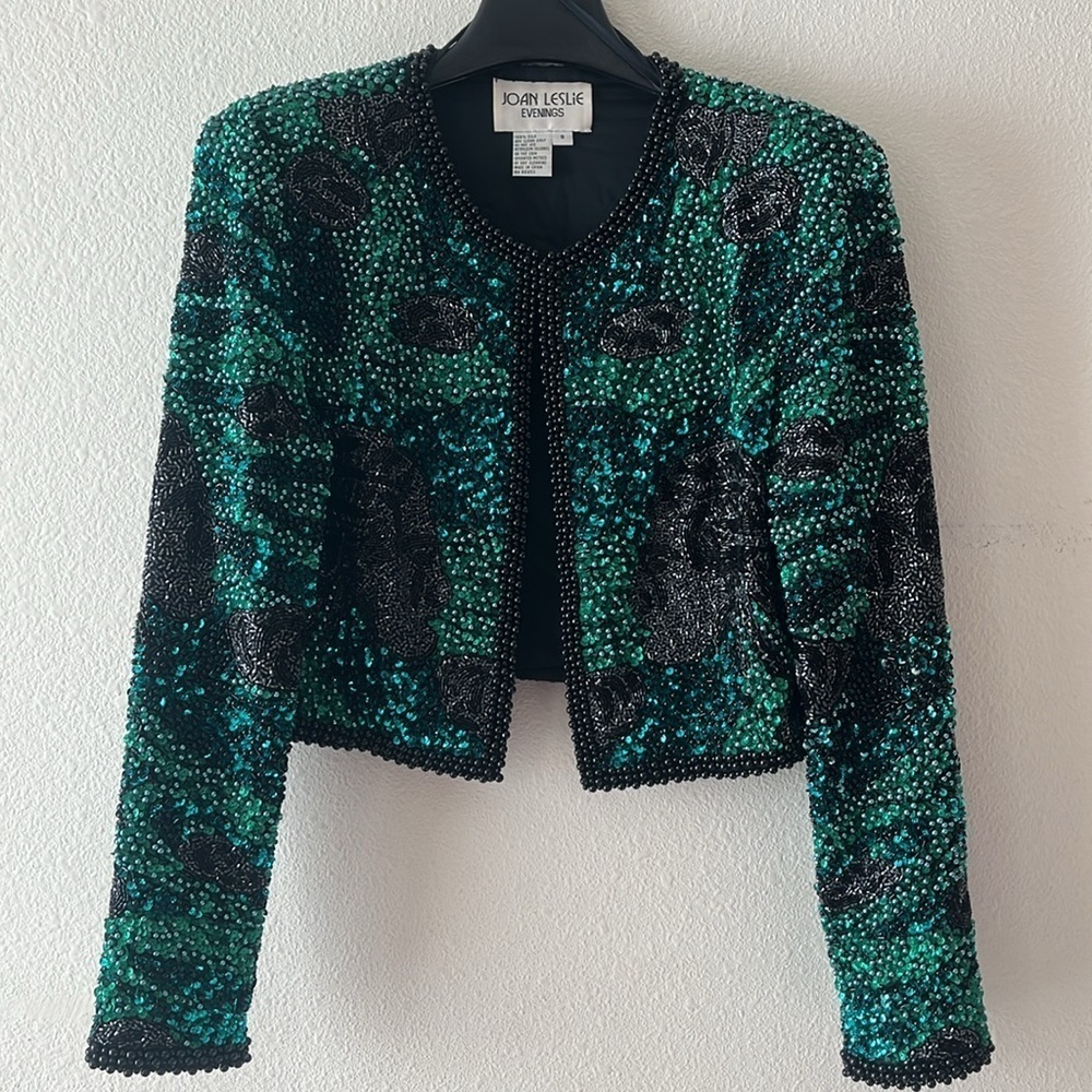 RARE Beaded Indian Head Sequined Jacket